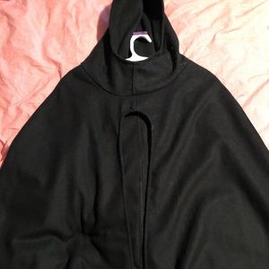 Black cape with hood